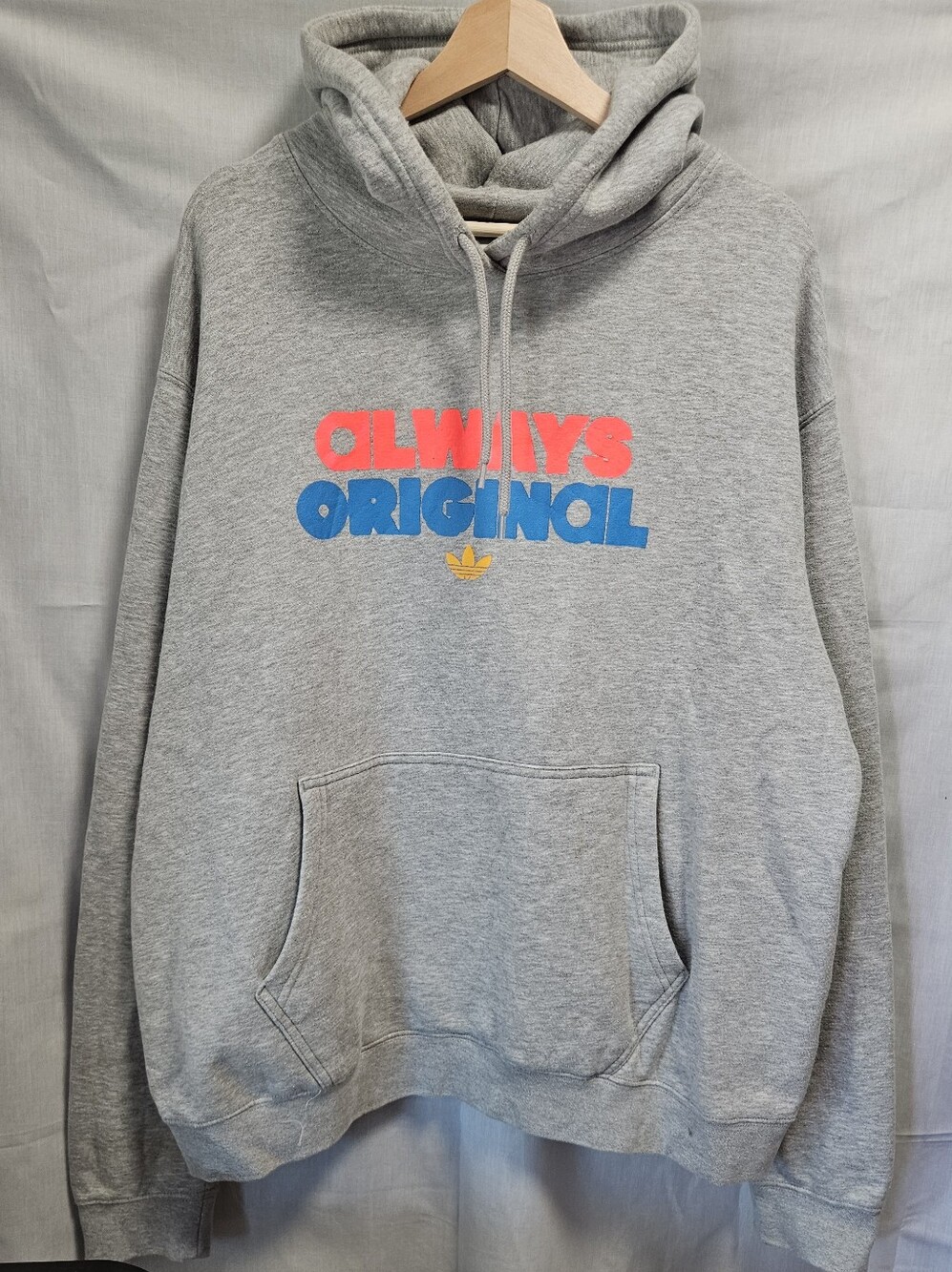 Men's Adidas Always Orginal Grey Hoodie sz XL